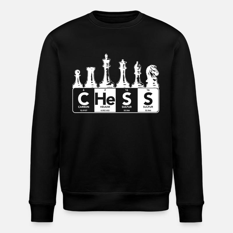 Chess Chess Player Gift - Stanley/Stella ROLLER Unisex Organic Sweatshirt - black
