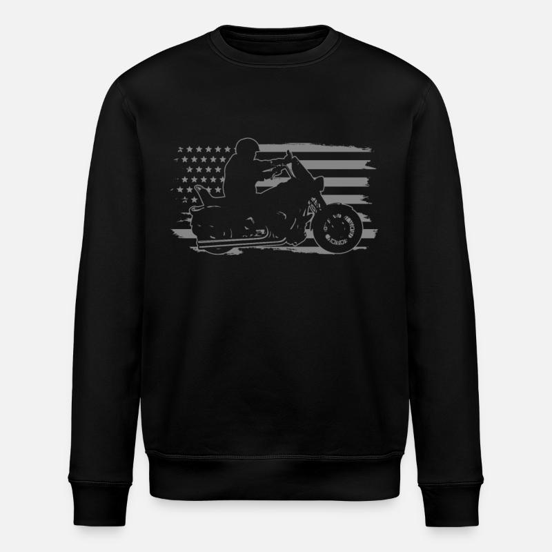 Moto Biker Drôle Cadeau - Sweat bio ROLLER Stanley/Stella Unisexe - noir