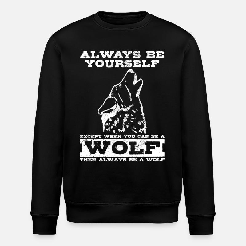 Cadeau de loup - Sweat bio ROLLER Stanley/Stella Unisexe - noir