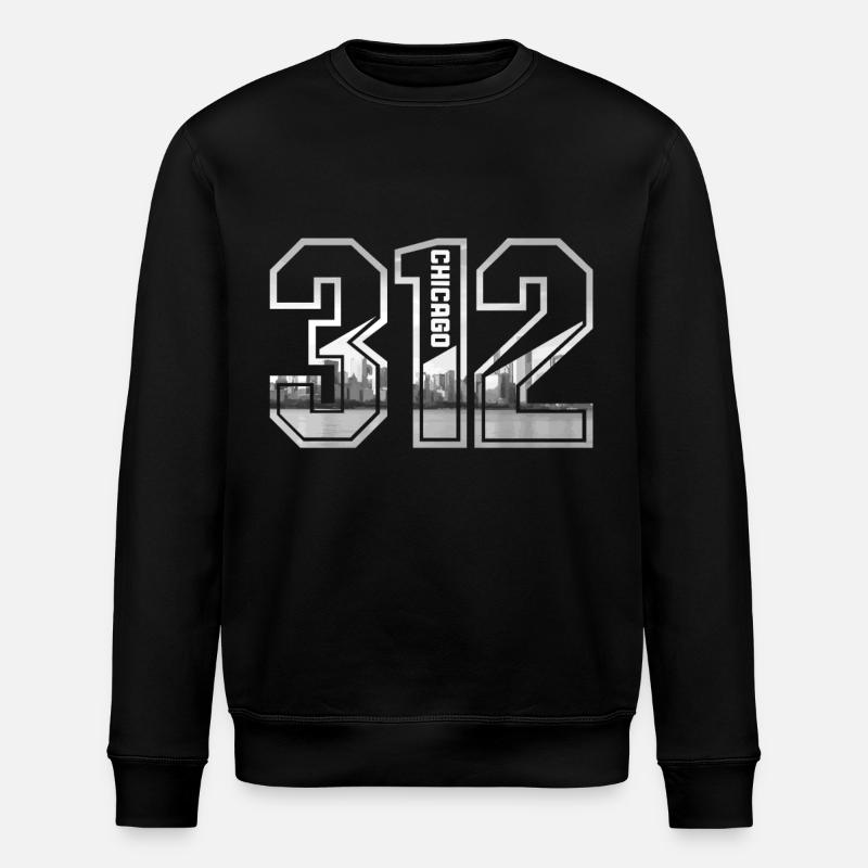 Chicago, Illinois - Stanley/Stella Unisex Bio-Sweatshirt ROLLER - Schwarz