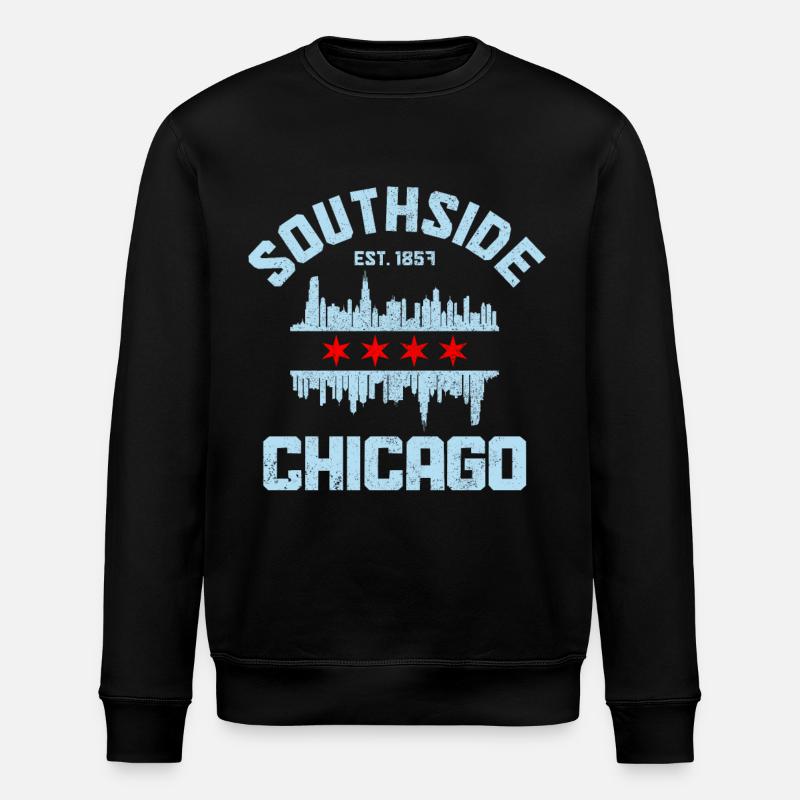 Southside Chicago, Illinois - Sweat bio ROLLER Stanley/Stella Unisexe - noir