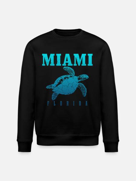 Miami, Florida, USA - Stanley/Stella ROLLER Unisex Organic Sweatshirt - black