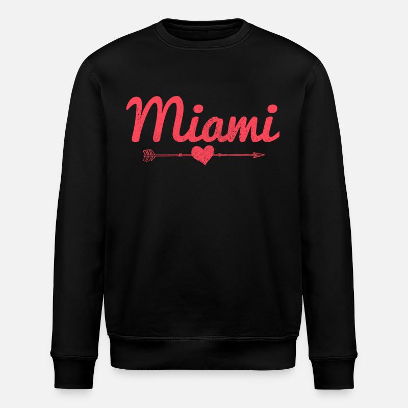 Miami Florida USA - Stanley/Stella Unisex Bio-Sweatshirt ROLLER - Schwarz
