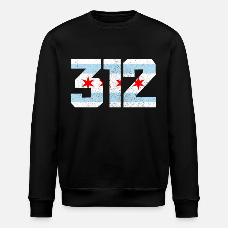 Chicago Illinois Souvenir cadeau - Sweat bio ROLLER Stanley/Stella Unisexe - noir