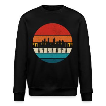 Atlanta Georgia - Stanley/Stella Unisex Bio-Sweatshirt ROLLER - Schwarz - Vorne - Nik (191cm)