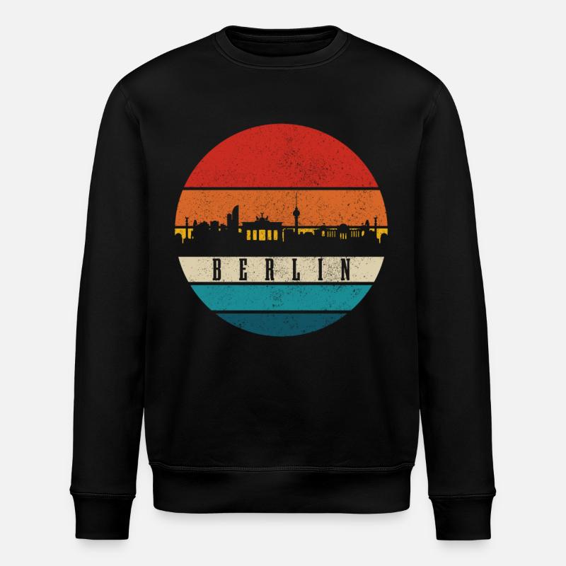 Berlin Skyline Deutschland - Stanley/Stella Unisex Bio-Sweatshirt ROLLER - Schwarz