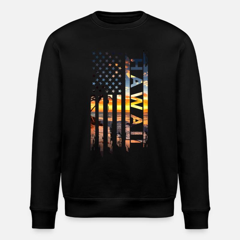 Hawaii Aloha Hawaiian Souvenir - Stanley/Stella ROLLER Unisex Organic Sweatshirt - black