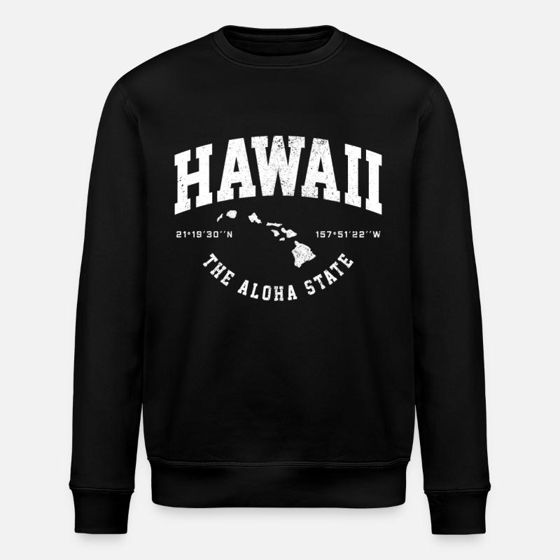 Hawaï Aloha Souvenir hawaïen - Sweat bio ROLLER Stanley/Stella Unisexe - noir