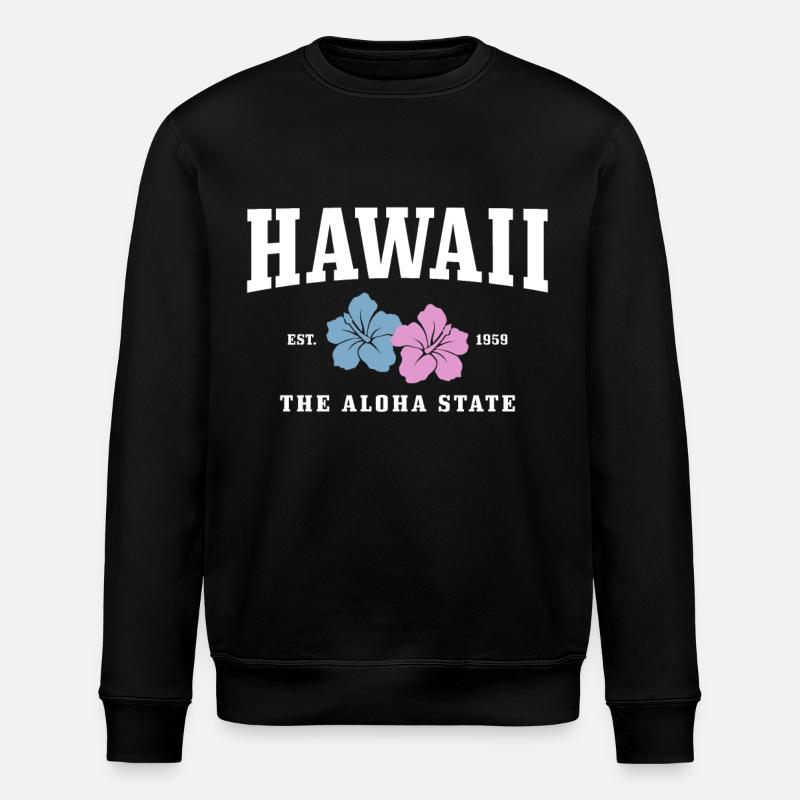 Hawaii Aloha Hawaiian Souvenir - Stanley/Stella ROLLER Unisex Organic Sweatshirt - black