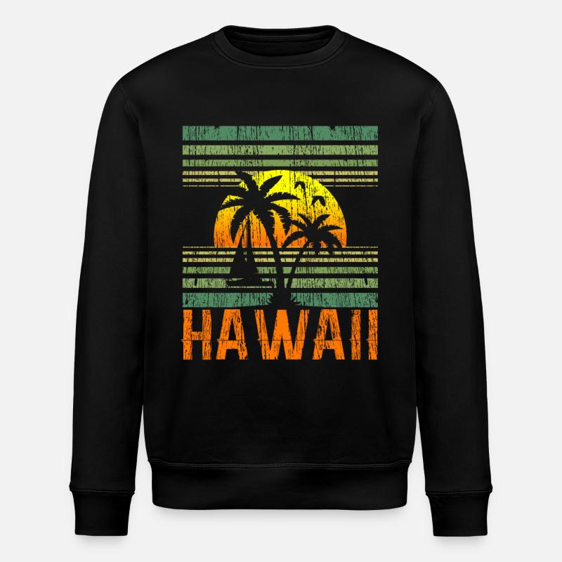 Hawaï Aloha Souvenir hawaïen - Sweat bio ROLLER Stanley/Stella Unisexe - noir