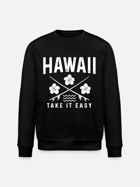 Hawaii Aloha Surfer Souvenir - Stanley/Stella ROLLER Unisex Organic Sweatshirt - black