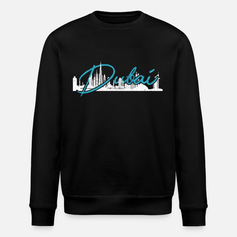 Dubai Skyline UAE Souvenir - Stanley/Stella Unisex Bio-Sweatshirt ROLLER - Schwarz