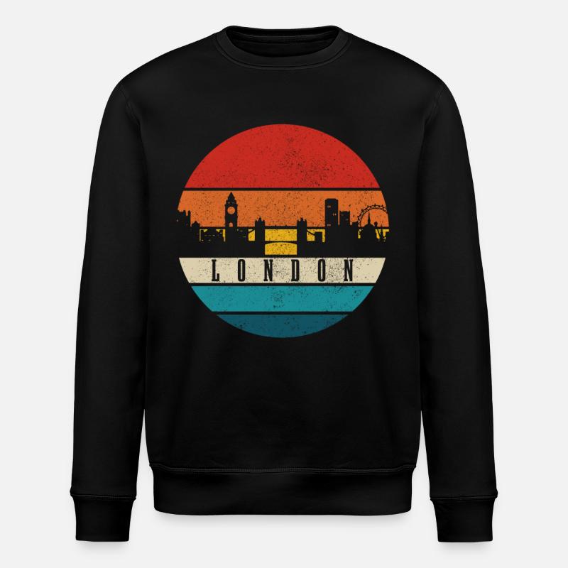 Londres, Angleterre, Royaume-Uni, cadeau Souvenir - Sweat bio ROLLER Stanley/Stella Unisexe - noir