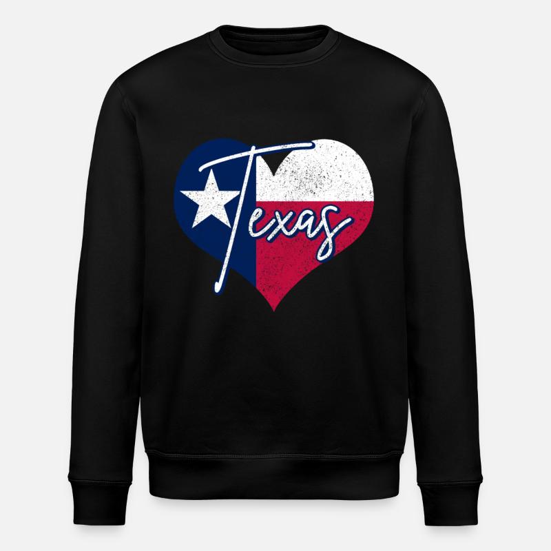Texas - Stanley/Stella ROLLER Unisex Organic Sweatshirt - black