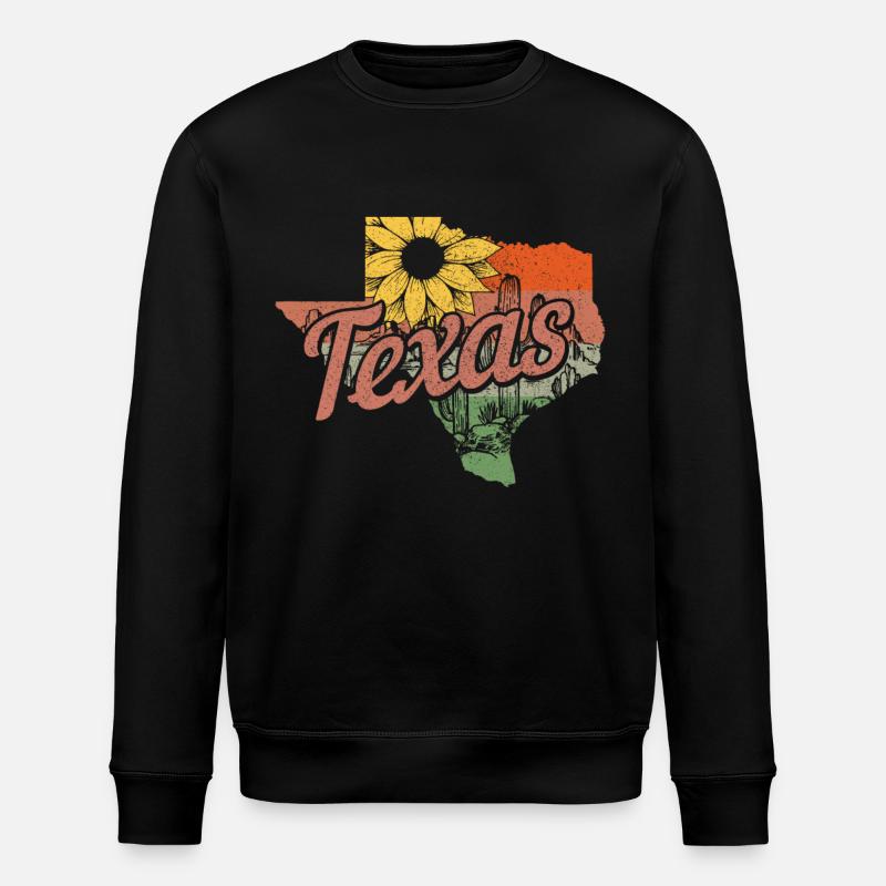 Texas - Stanley/Stella ROLLER Unisex Organic Sweatshirt - black