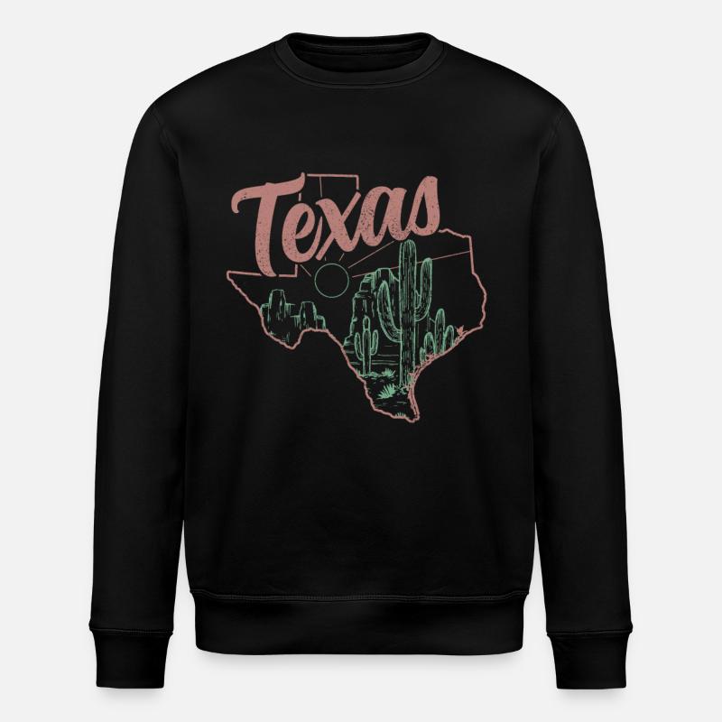Texas - Stanley/Stella Unisex Bio-Sweatshirt ROLLER - Schwarz