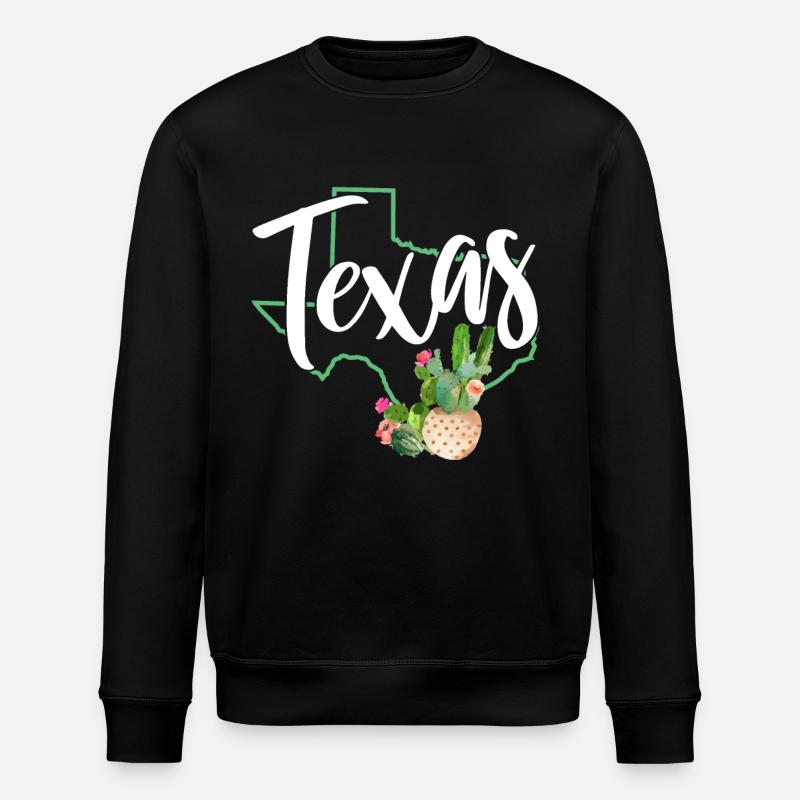 Texas - Stanley/Stella økologisk unisex-sweatshirt ROLLER - sort