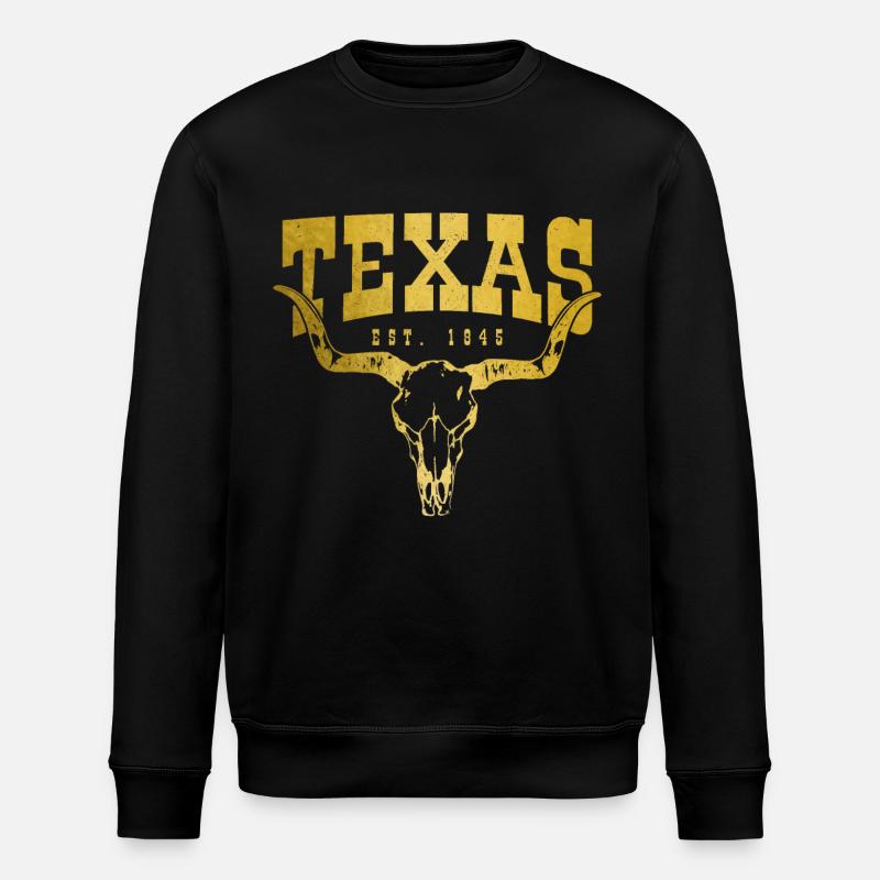Texas - Stanley/Stella Unisex Bio-Sweatshirt ROLLER - Schwarz