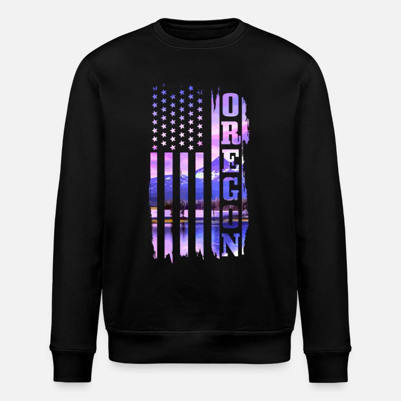 Oregon - Stanley/Stella ROLLER Unisex Organic Sweatshirt - black