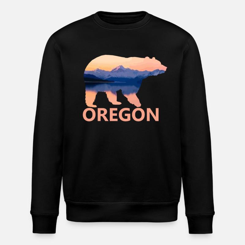 Oregon - Sweat bio ROLLER Stanley/Stella Unisexe - noir