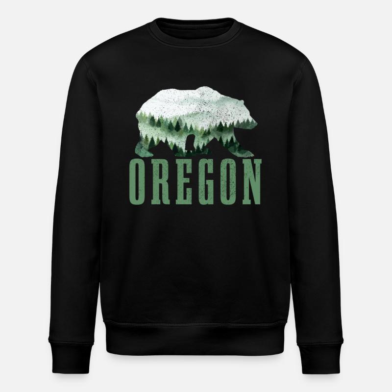 Oregon - Stanley/Stella Unisex Bio-Sweatshirt ROLLER - Schwarz