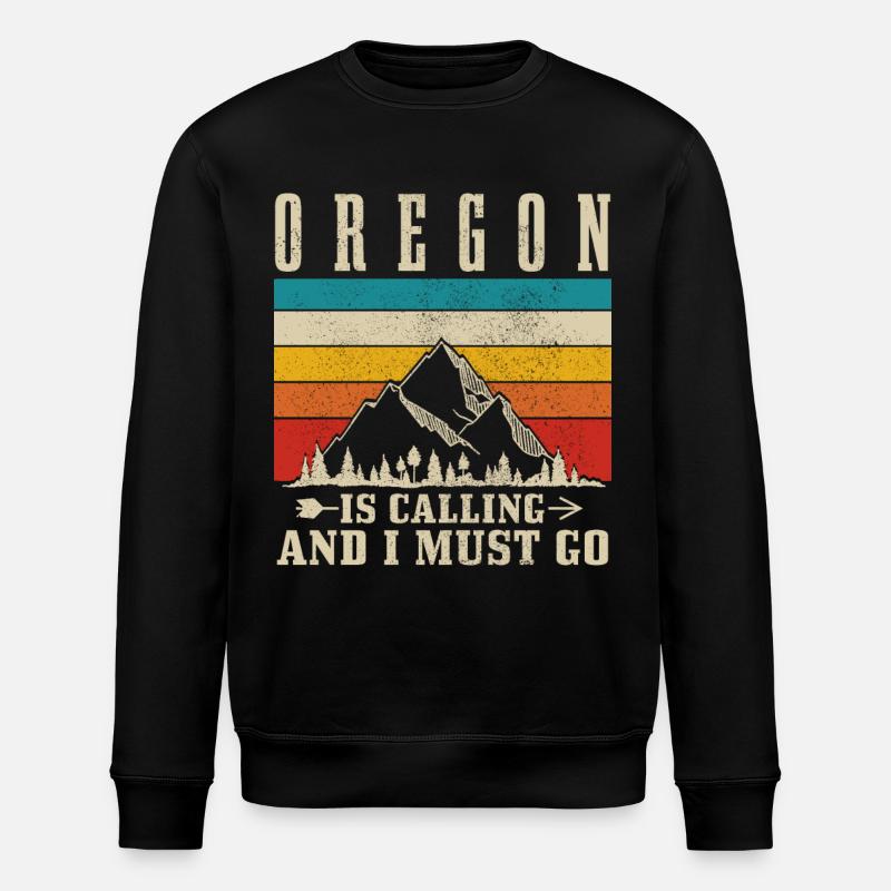 Oregon - Stanley/Stella ROLLER Unisex Organic Sweatshirt - black