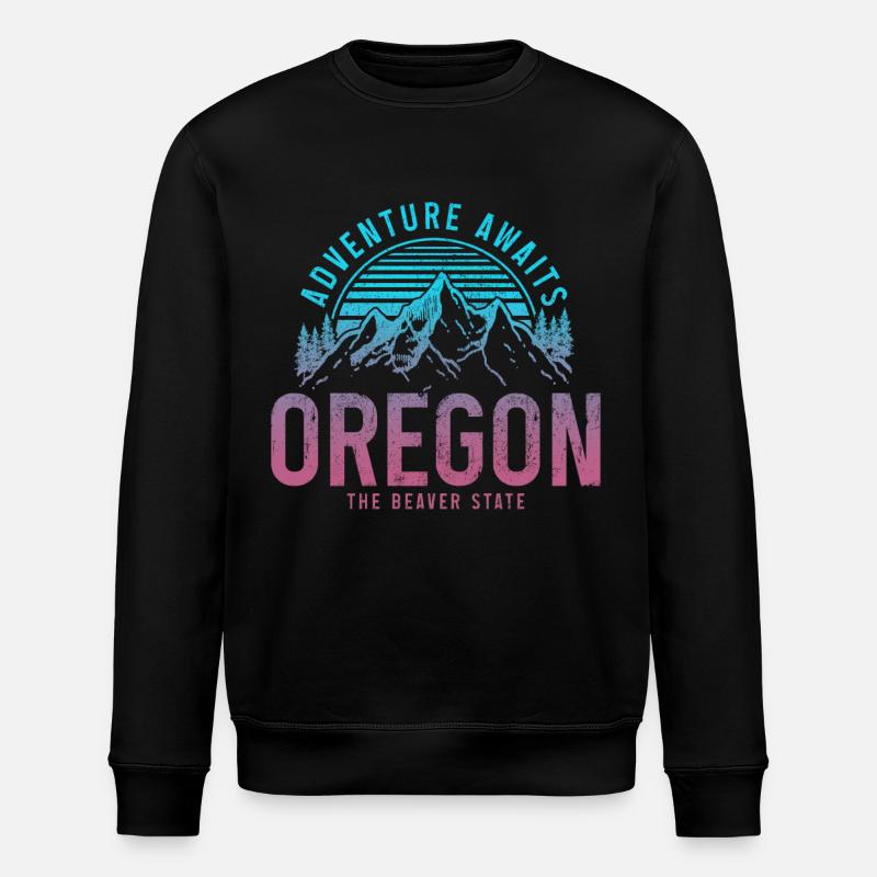 Oregon - Stanley/Stella Unisex Bio-Sweatshirt ROLLER - Schwarz