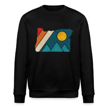 Oregon - Stanley/Stella Unisex Bio-Sweatshirt ROLLER - Schwarz - Vorne - Nik (191cm)