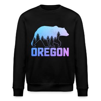 Oregon - Stanley/Stella Unisex Bio-Sweatshirt ROLLER - Schwarz - Vorne - Nik (191cm)