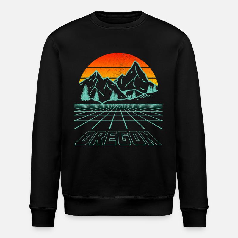 Oregon - Stanley/Stella Unisex Bio-Sweatshirt ROLLER - Schwarz