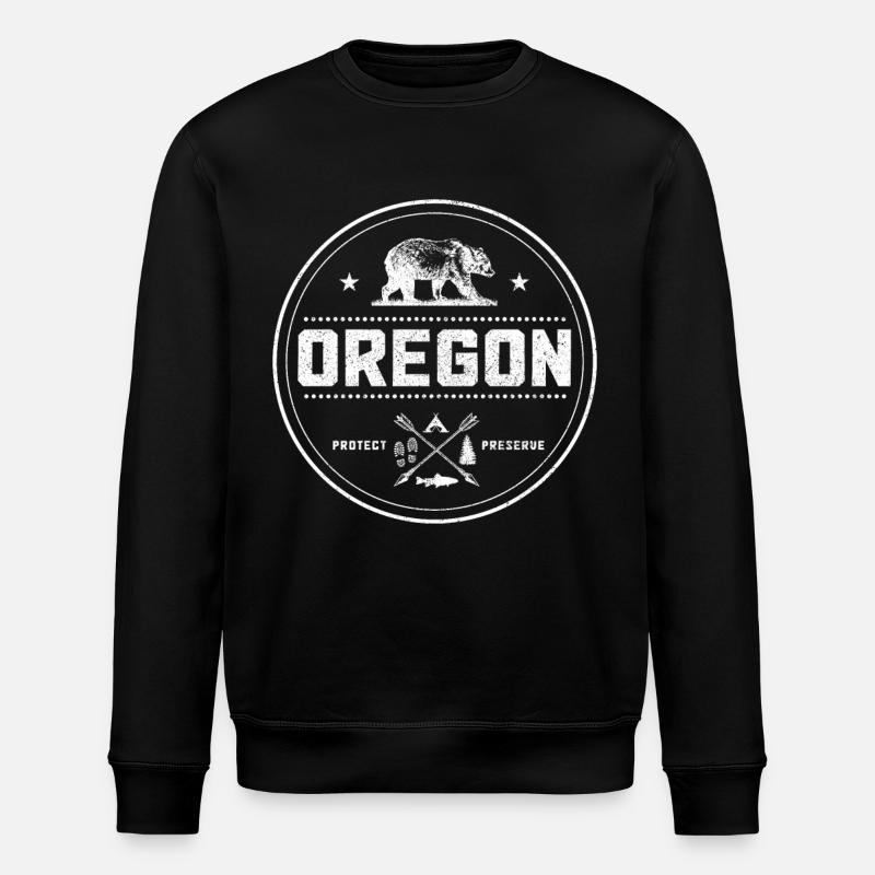 Oregon - Sweat bio ROLLER Stanley/Stella Unisexe - noir