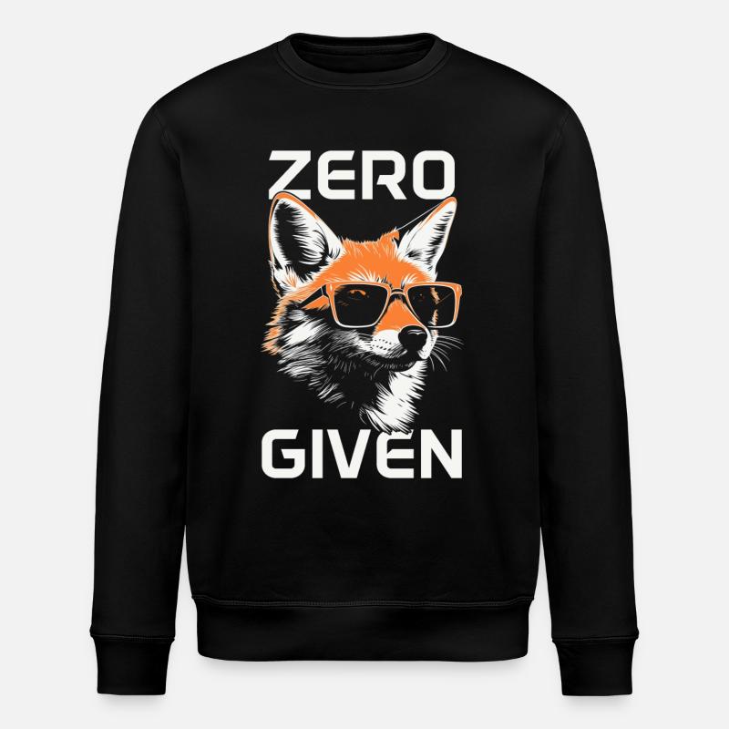 Fuchs Zero Fox Given Lustig - Stanley/Stella Unisex Bio-Sweatshirt ROLLER - Schwarz