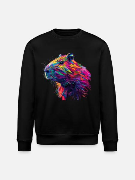 Capybara polygone cadeau - Sweat bio ROLLER Stanley/Stella Unisexe - noir