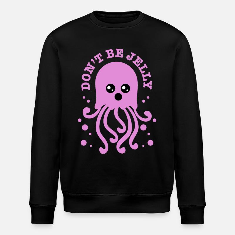 Jellyfish Gift - Stanley/Stella ROLLER Unisex Organic Sweatshirt - black
