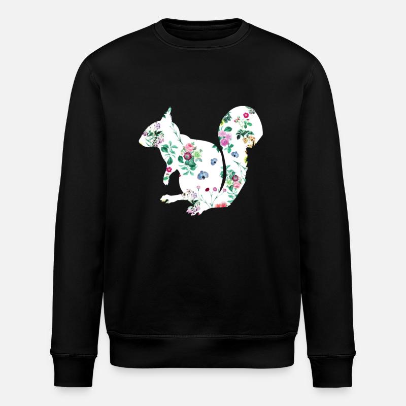 Eichhörnchen - Stanley/Stella Unisex Bio-Sweatshirt ROLLER - Schwarz