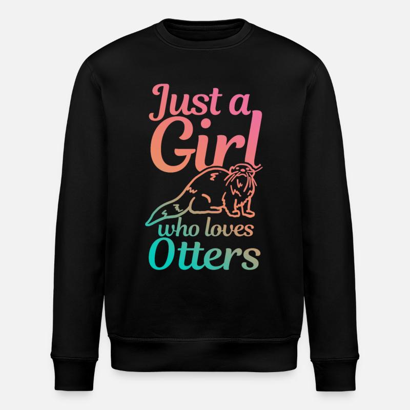 Loutre - Sweat bio ROLLER Stanley/Stella Unisexe - noir