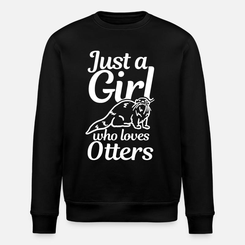 Loutre - Sweat bio ROLLER Stanley/Stella Unisexe - noir