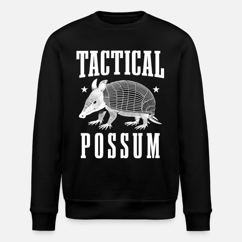 Gürteltier Tactical Possum - Stanley/Stella Unisex Bio-Sweatshirt ROLLER - Schwarz