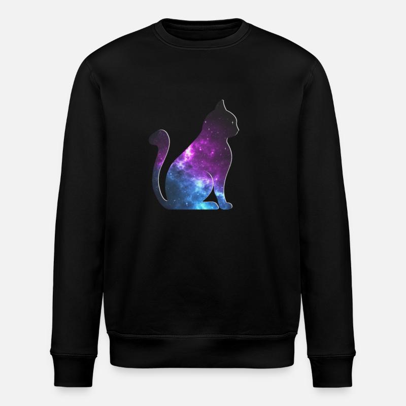 Chat Galaxy Space - Sweat bio ROLLER Stanley/Stella Unisexe - noir