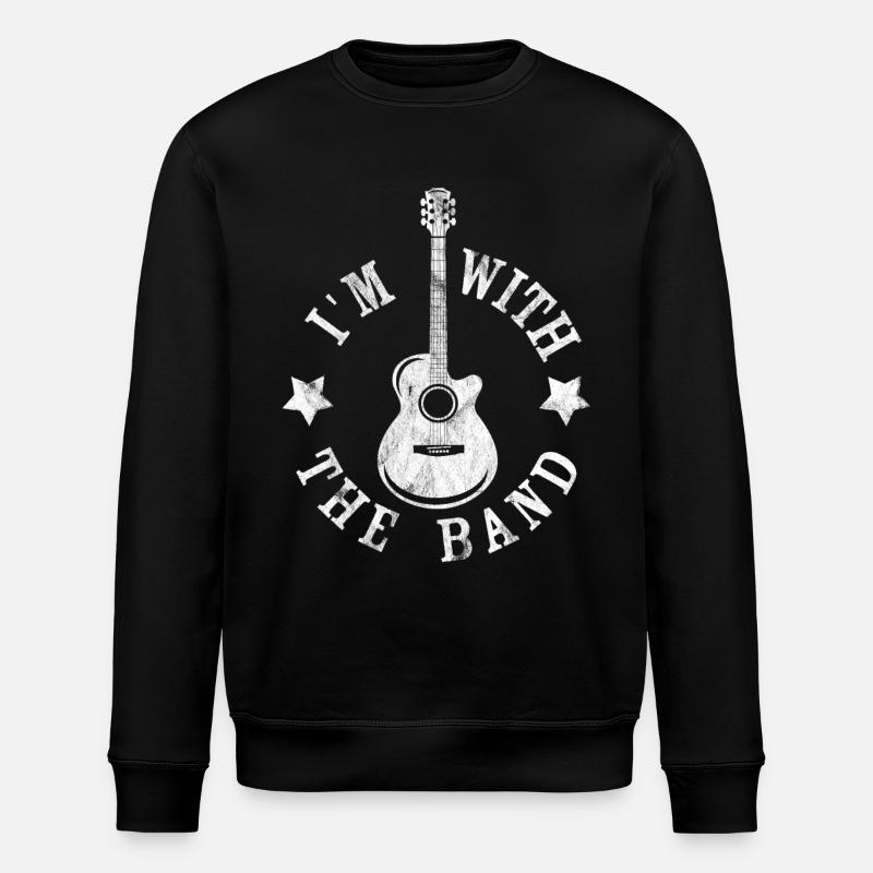 I'm with the band - Stanley/Stella ROLLER Unisex Organic Sweatshirt - black