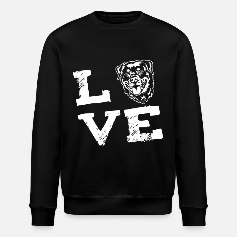 LOVE - Rottweiler - Sweat bio ROLLER Stanley/Stella Unisexe - noir