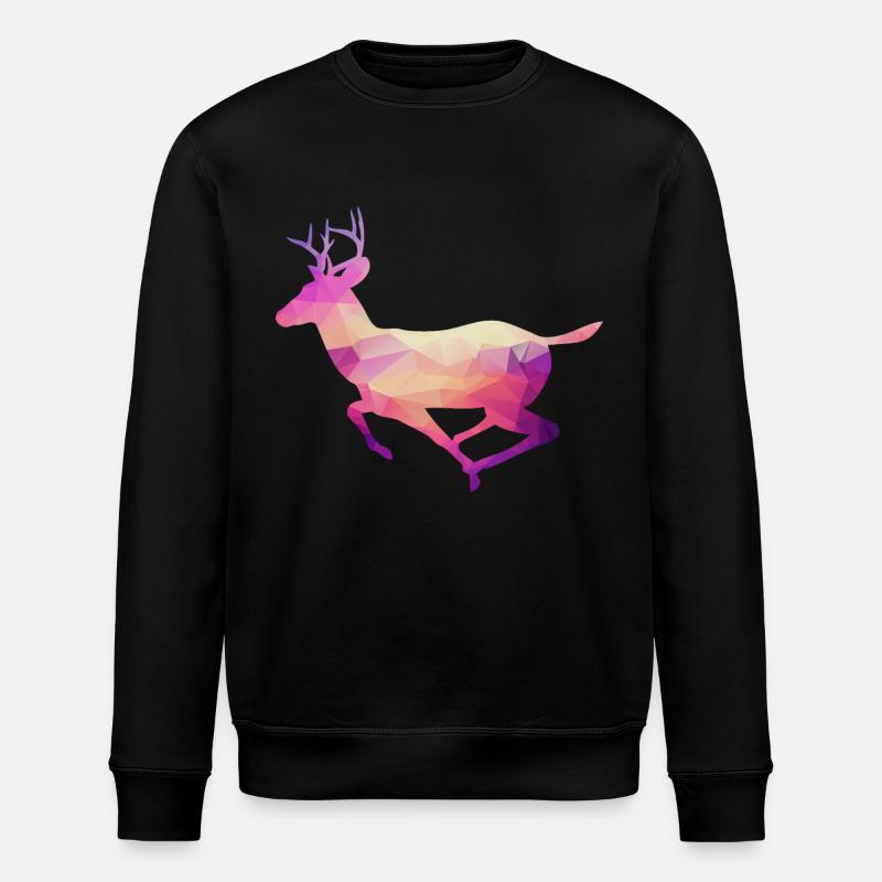 Cerf - Sweat bio ROLLER Stanley/Stella Unisexe - noir
