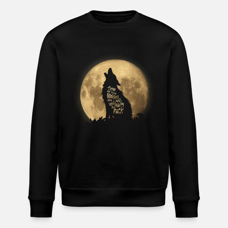 Throw me to the Wolves - Stanley/Stella ROLLER Unisex Organic Sweatshirt - black