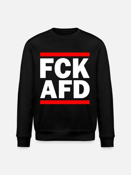 Fuck afd - Stanley/Stella ROLLER Unisex Organic Sweatshirt - black