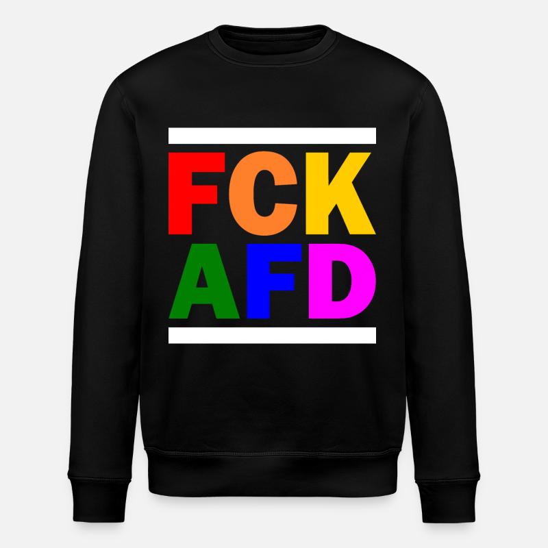 Fck afd - Stanley/Stella Unisex Bio-Sweatshirt ROLLER - Schwarz