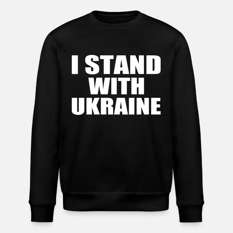 I stand with ukraine - Sweat bio ROLLER Stanley/Stella Unisexe - noir