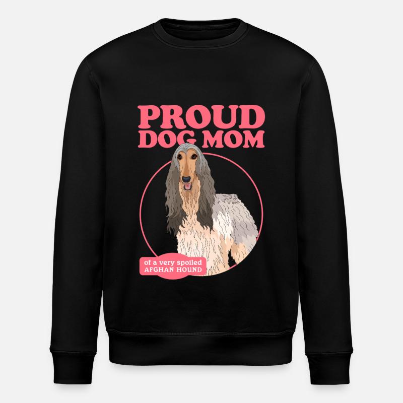 Afghanischer Windhund Mom Hundemama Geschenk - Stanley/Stella Unisex Bio-Sweatshirt ROLLER - Schwarz