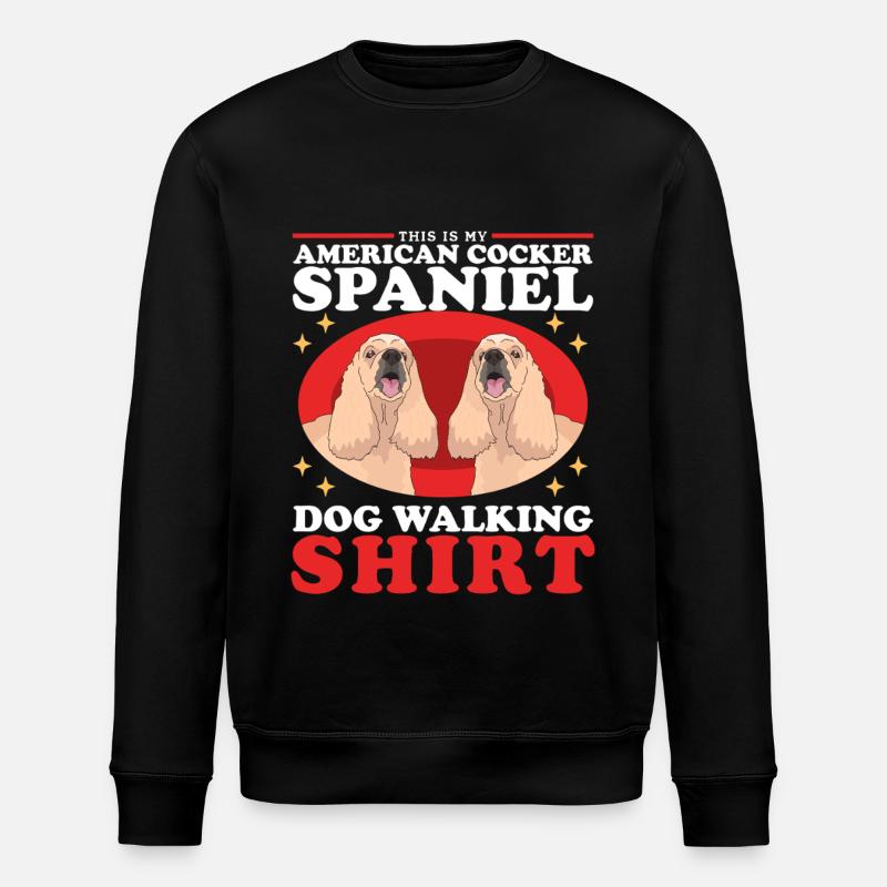 Cocker américain Propriétaire Cadeau - Sweat bio ROLLER Stanley/Stella Unisexe - noir