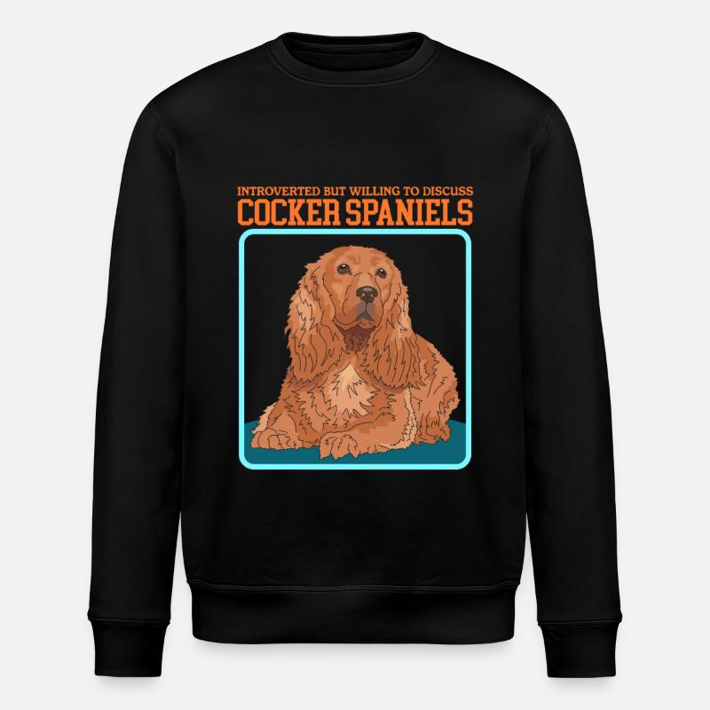Cocker Spaniel Cocker Spaniel Cadeaux - Sweat bio ROLLER Stanley/Stella Unisexe - noir