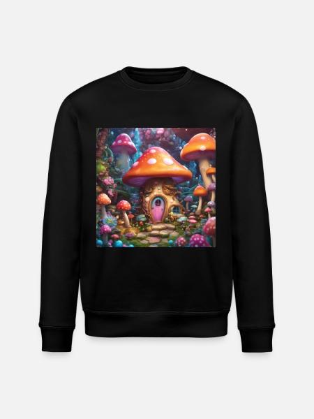 Shroom life - Stanley/Stella ROLLER Unisex Organic Sweatshirt - black